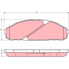 Plaquettes De Frein Avant Pour Nissan Patrol GR IV 41060-37J91 41060-37J93