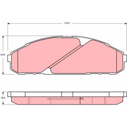 Plaquettes De Frein Avant Pour Nissan Patrol GR IV 41060-37J91 41060-37J93