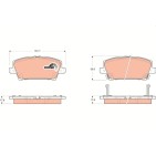 Plaquettes De Frein Avant Pour Honda Civic IX VIII 45022-SMG-E00 45022-SMG-E01