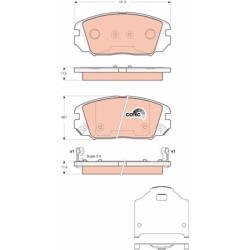 Plaquettes De Frein Avant Pour Hyundai Grandeur Sonata V Tucson Tucson/SUV Kia