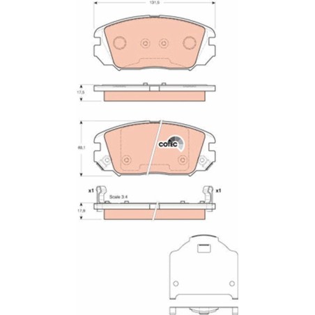Plaquettes De Frein Avant Pour Hyundai Grandeur Sonata V Tucson Tucson/SUV Kia