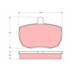 Plaquettes De Frein Avant Pour Ford Alfa Romeo DAF Land Rover 6150948 RTC4812