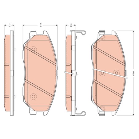Plaquettes De Frein Avant Pour Ssangyong Rodius II Van Stavic 4813021A00