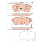 Plaquettes De Frein Avant Pour Hyundai Kia Ssangyong 58101-4DU00 48130341A0