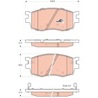 Plaquettes De Frein Avant Pour Hyundai Accent III i20 Kia RIO II