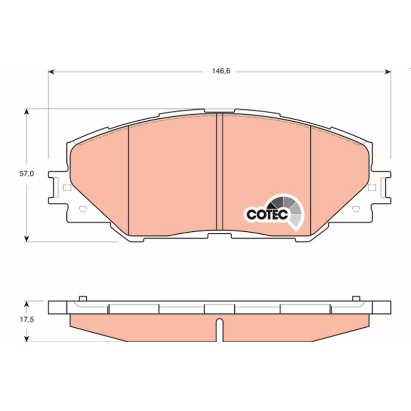 Plaquettes De Frein Avant Pour Toyota Auris Corolla Mark X ZIO I 04465-YZZDY