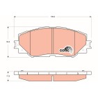 Plaquettes De Frein Avant Pour Toyota Lexus Subaru 04465-42160 0446512610
