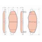 Plaquettes De Frein Avant Pour Toyota Hilux VII Innova II 04465-0K040