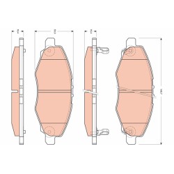 Plaquettes De Frein Avant Pour Toyota Hilux VII Innova II 04465-0K040