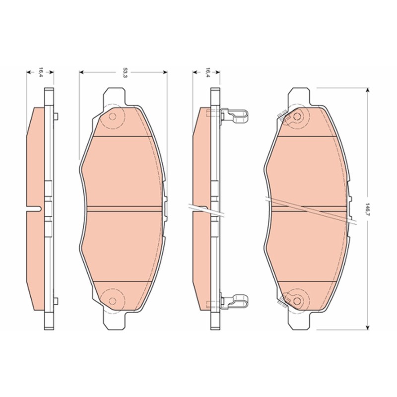 Plaquettes De Frein Avant Pour Toyota Hilux VII Innova II 04465-0K040