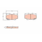 Plaquettes De Frein Avant Pour Toyota Fortuner Hilux VI VII 04465-0K070