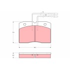 Plaquettes De Frein Avant Pour Renault Alfa Romeo Iveco 7701349255 1902292