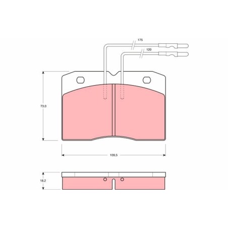 Plaquettes De Frein Avant Pour Renault Alfa Romeo Iveco 7701349255 1902292