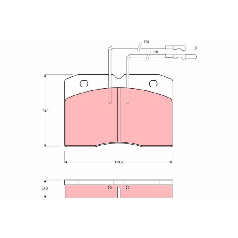 Plaquettes De Frein Avant Pour Renault Alfa Romeo Iveco 7701349255 1902292