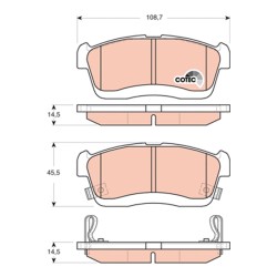 Plaquettes De Frein Avant Pour Daihatsu Cuore VI VII Sirion Trevis Subaru