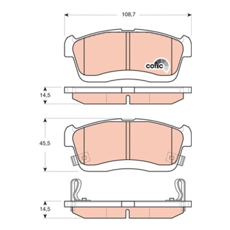Plaquettes De Frein Avant Pour Daihatsu Cuore VI VII Sirion Trevis Subaru