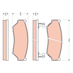 Plaquettes De Frein Avant Pour Suzuki Grand Vitara I II 55200-67D11