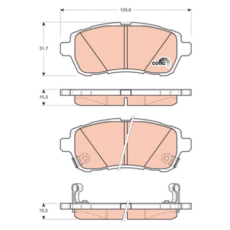 Plaquettes De Frein Avant Pour Ford Suzuki Daihatsu Mazda 1550219 55810-52R50
