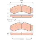 Plaquettes De Frein Arrière Pour Nissan Cabstar NT400 RENAULT TRUCKS MAXITY