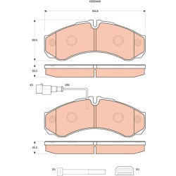 Plaquettes De Frein Arrière Pour Nissan Cabstar NT400 RENAULT TRUCKS MAXITY