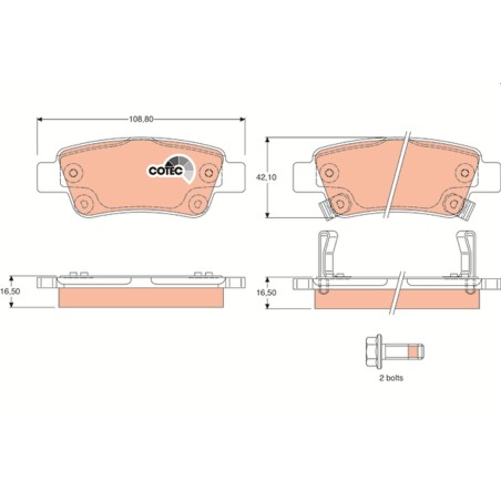 Plaquettes De Frein Arrière Pour Honda CR-V III IV 43022-SWW-G00 43022-SWW-G01