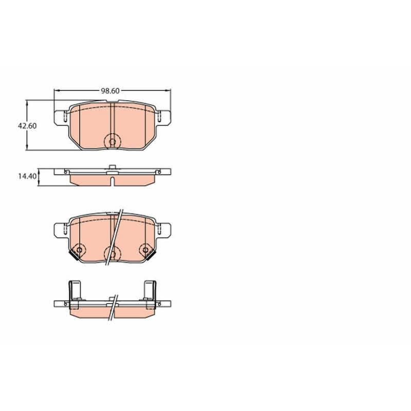 Plaquettes De Frein Arrière Pour Toyota Aston Martin Lexus Subaru 04466-02260