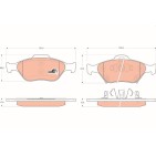Plaquettes De Frein Avant Pour Toyota Verso Yaris Daihatsu Charade VIII