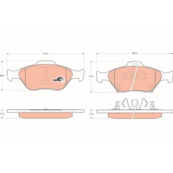 Plaquettes De Frein Avant Pour Toyota Verso Yaris Daihatsu Charade VIII