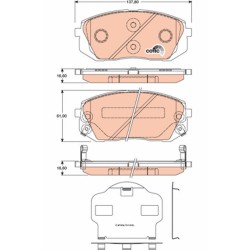 Plaquettes De Frein Avant Pour Renault Hyundai Kia 58101-1DE00 58101-2SA50