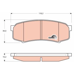 Plaquettes De Frein Arrière Pour Toyota Lexus Mitsubishi 04465-60140 4605A458