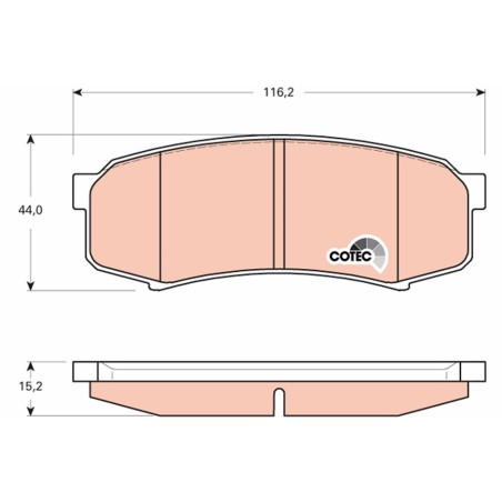 Plaquettes De Frein Arrière Pour Toyota Lexus Mitsubishi 04465-60140 4605A458