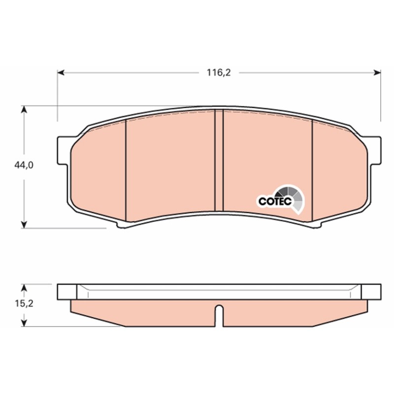 Plaquettes De Frein Arrière Pour Toyota Lexus Mitsubishi 04465-60140 4605A458