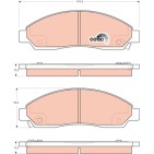 Plaquettes De Frein Avant Pour Chevrolet Holden Isuzu Mitsubishi 89040317