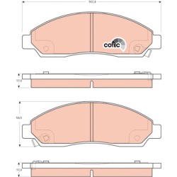 Plaquettes De Frein Avant Pour Chevrolet Holden Isuzu Mitsubishi 89040317