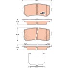 Plaquettes De Frein Arrière Pour Hyundai i20 i30 ix35 Van Tucson Kia Sportage