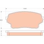 Plaquettes De Frein Avant Pour Suzuki Grand Vitara I 55200-50J01 55200-50J02