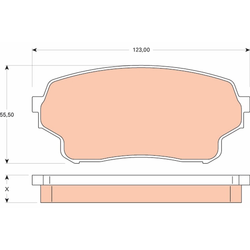 Plaquettes De Frein Avant Pour Suzuki Grand Vitara I 55200-50J01 55200-50J02
