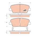 Plaquettes De Frein Arrière Pour Hyundai II II/SUV III III/SUV Kia Borrego