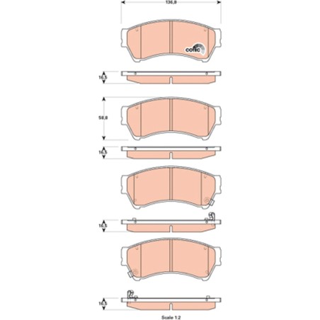 Plaquettes De Frein Avant Pour Ford USA Fusion Mazda 6 Hatchback