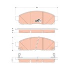 Plaquettes De Frein Avant Pour Nissan NV200 NV200/Evalia D1060-JX50B-