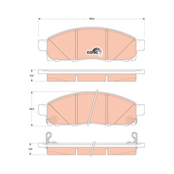 Plaquettes De Frein Avant Pour Nissan NV200 NV200/Evalia D1060-JX50B-