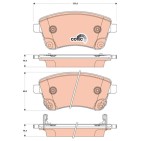 Plaquettes De Frein Avant Pour Kia Venga 58101-1PA00