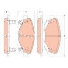 Plaquettes De Frein Avant Pour Toyota Avensis Verso 04465-05260
