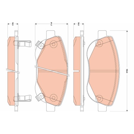 Plaquettes De Frein Avant Pour Toyota Avensis Verso 04465-05260