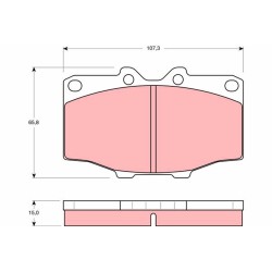 Plaquettes De Frein Avant Pour Toyota 4 Runner Hilux III IV 04491-35080