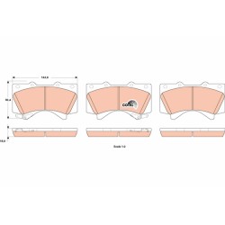 Plaquettes De Frein Avant Pour Toyota Land Cruiser 200 Sequoia Tundra Pick-up LX