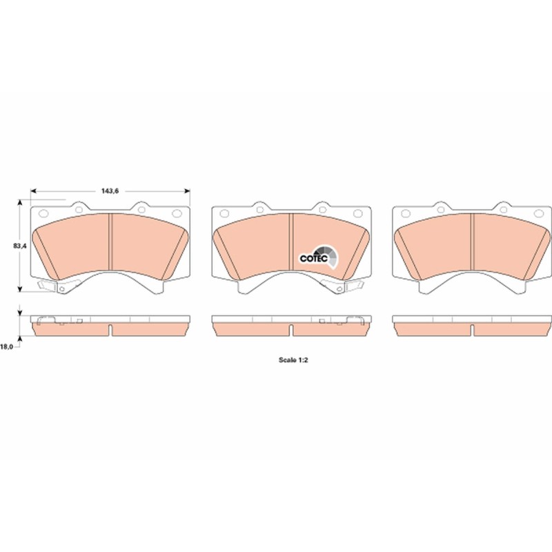 Plaquettes De Frein Avant Pour Toyota Land Cruiser 200 Sequoia Tundra Pick-up LX