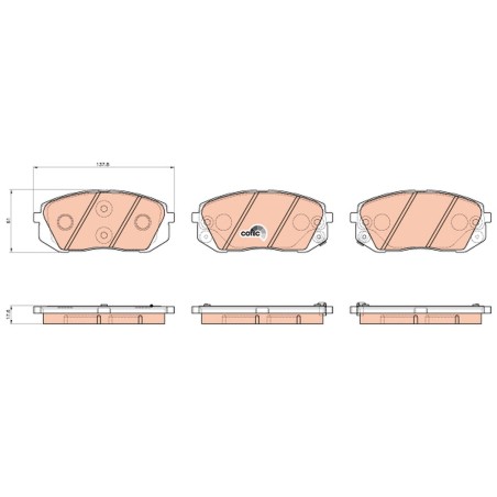Plaquettes De Frein Avant Pour Renault Hyundai i40 Kia 58101-2YA50 58101-3ZA10
