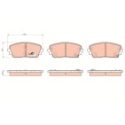 Plaquettes De Frein Avant Pour Kia Picanto 58101-1YA00 58101-1YA30