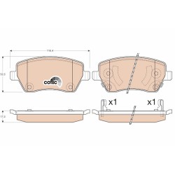 Plaquettes De Frein Avant Pour Nissan Almera Micra IV Note D1060-1HA0A
